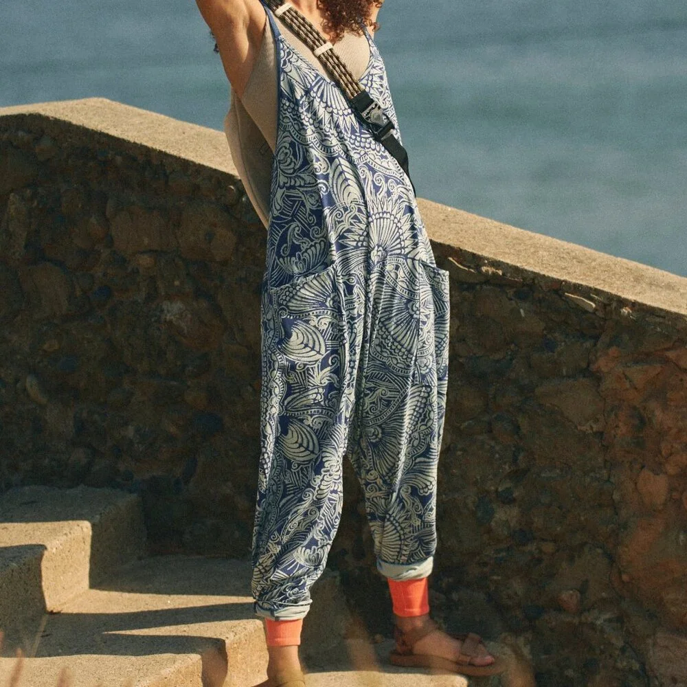 FP Movement by Free People Blue and White Jumpsuit - Picture 3 of 7